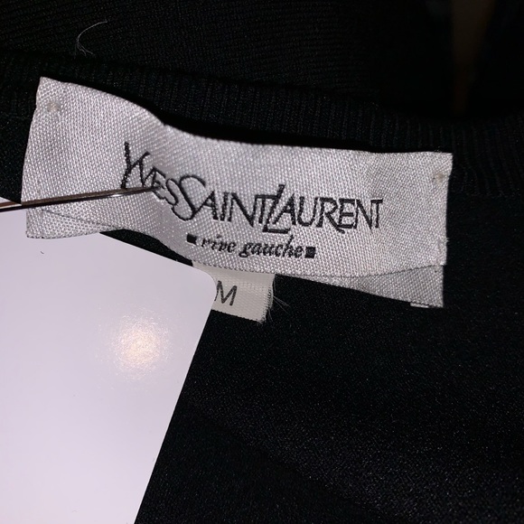 SAINT LAURENT size MED wool scoop neck SWEATER - Picture 4 of 10